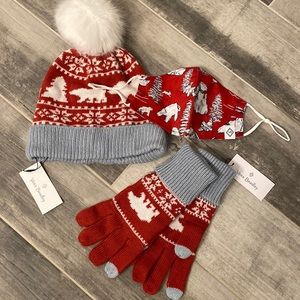 Vera Bradley hat, gloves, mask and bag set!